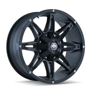 Mayhem – RAMPAGE – Black – 17″x9″ -12mm – All weather Wheels – 8090-7956MB